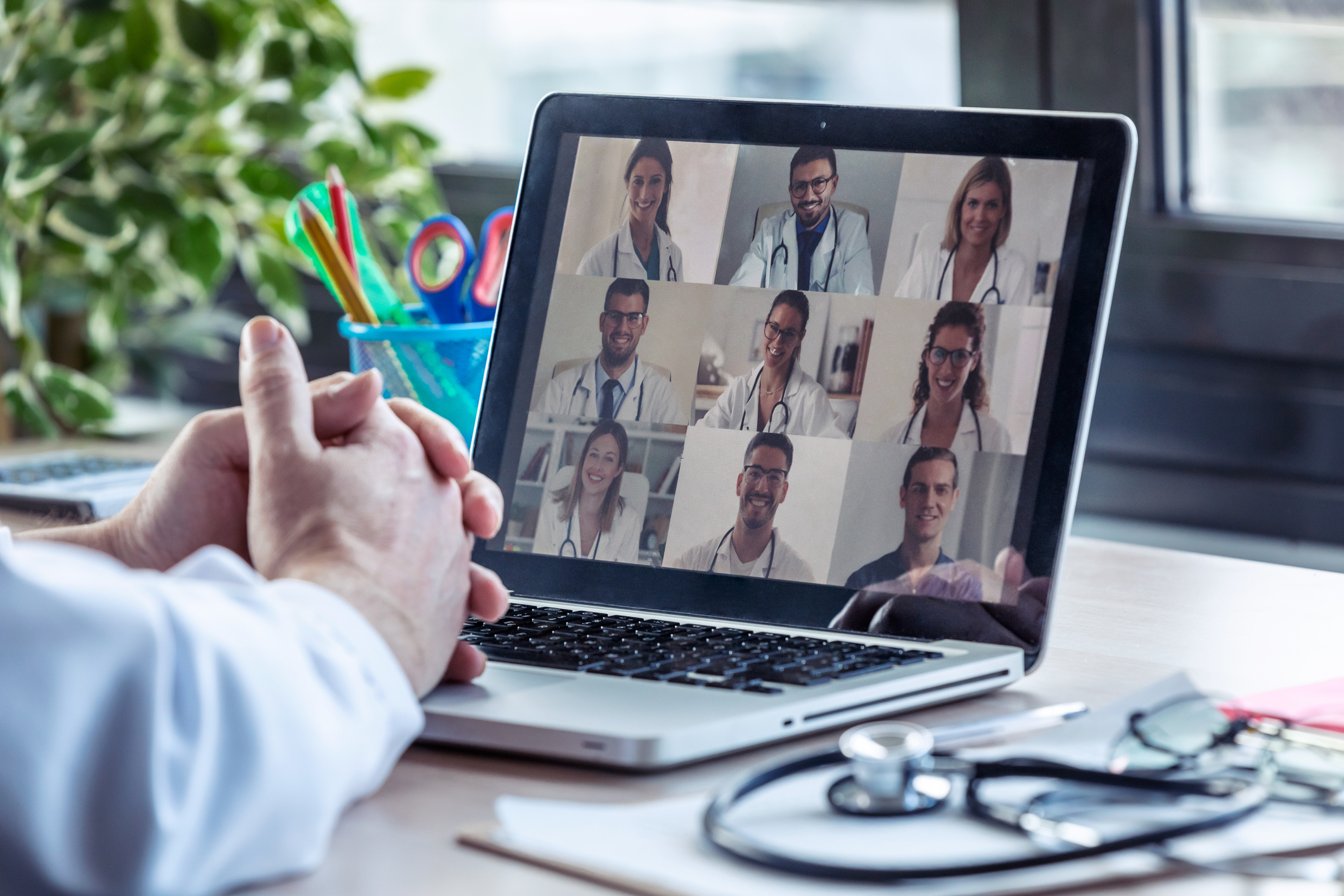 work from home as a doctor- flexible work - online consultations - telemedicine