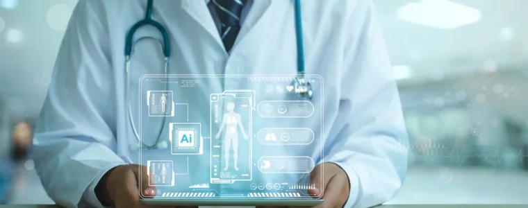 Medical technology, AI technology is utilized by doctors for diagnosing increasing the accuracy of patient treatments. Medical research and development innovation technology to improve patient health.