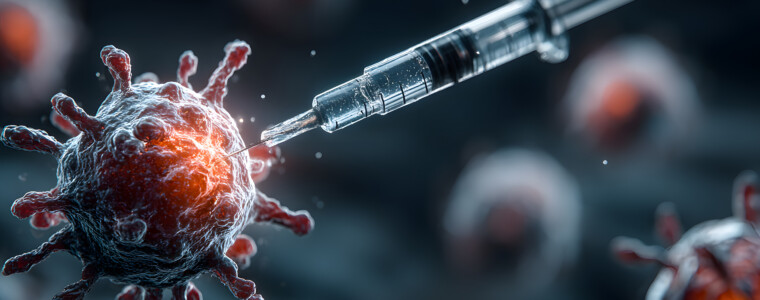 Targeted Personalized Medicine Injection on Cancer Cell Model in Lab for Immunotherapy and CAR T-Cell Treatment Innovation